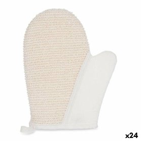 Gant de toilette Blanc Beige (24 Unités)