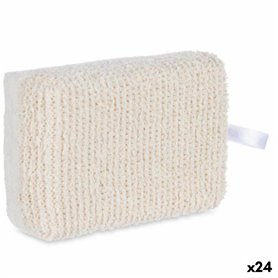 Éponge Corporelle Blanc Beige 14 x 5 x 9 cm (24 Unités)