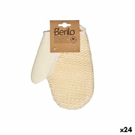 Gant de toilette Blanc Beige (24 Unités)