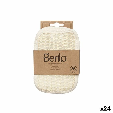 Gant de toilette Blanc Beige (24 Unités)