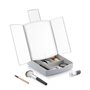 Miroir LED Pliable avec Organisateur de Maquillage 3-en-1 Panomir Inno