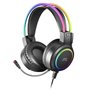 Casques avec Microphone Mars Gaming MHRGB Noir