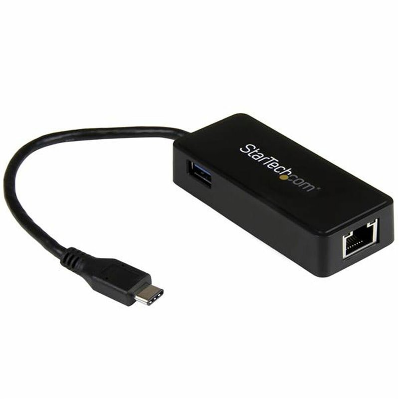 Startech.com Adaptateur réseau USB-C vers RJ45 Gigabit Ethernet avec port USB supplémentaire - M/F - USB 3.1 Gen 1 (5 Gb/s)
