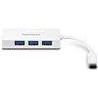 Hub USB Trendnet TUC-H4E Blanc