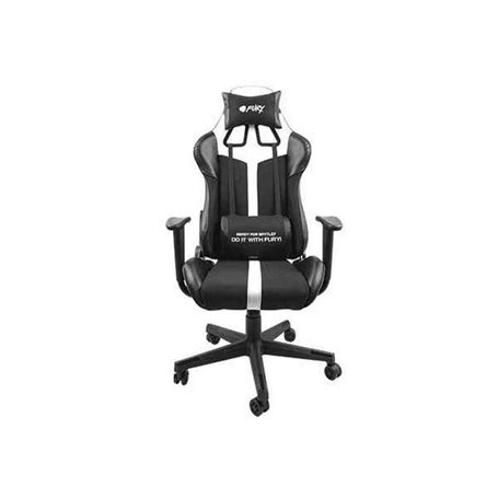 Chaise de jeu Fury Avenger XL Noir Blanc