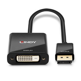 Adaptateur DisplayPort vers DVI LINDY 41734 Noir