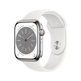 Montre intelligente Apple Watch S8 45 mm 1,9" Blanc Argenté