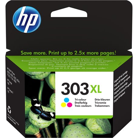 Cartouche d'encre originale HP T6N03AE-301 Cyan/Magenta/Jaune