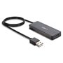 Hub USB LINDY 42986 Noir