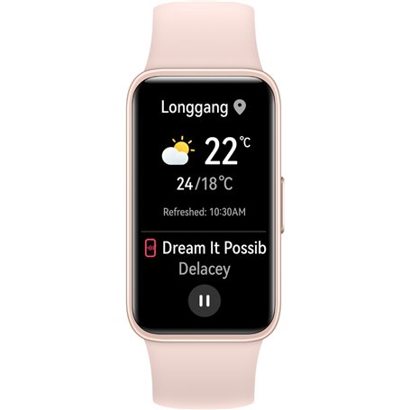 Montre intelligente Huawei Band 8 1,47" Rose Noir / Or rose