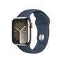 Montre intelligente Apple Watch Series 9 1,9" Bleu Argenté 41 mm