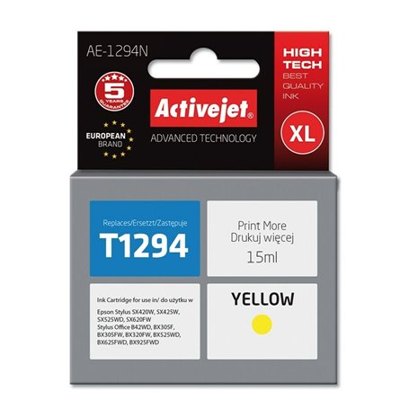 Cartouche d'encre originale Activejet AE-1294N Jaune