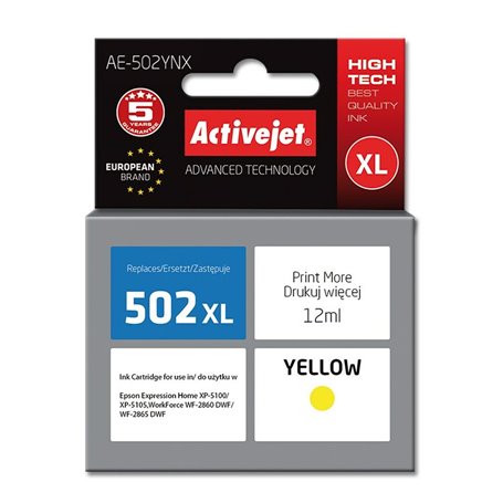 Cartouche d'encre originale Activejet AE-502YNX Jaune