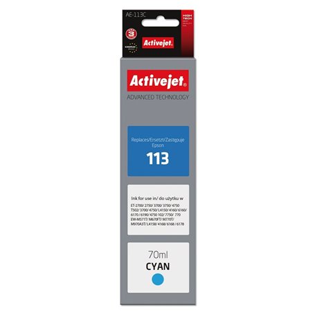 Cartouche d'encre originale Activejet AE-113C Cyan