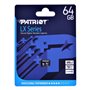 Carte Micro SD Patriot Memory PSF64GMDC10 64 GB