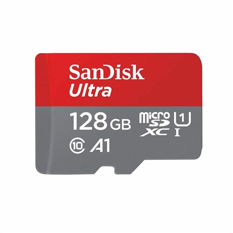 Carte Mémoire Micro SD avec Adaptateur SanDisk Ultra Noir 128 GB UHS-I