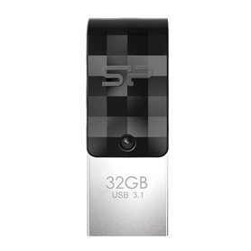 Clé USB Silicon Power Mobile C31 Noir/Argenté 32 GB