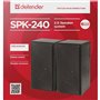 Haut-parleurs de PC Defender SPK-240 Noir