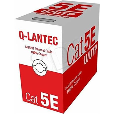Câble Réseau Rigide UTP 5ème Catégorie Q-Lantec KIU5PVC305NC Gris 305 