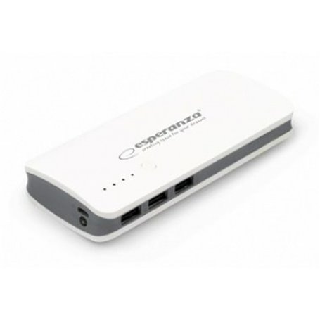 Power Bank Esperanza EMP106WE Blanc Gris Blanc/Gris 8000 mAh