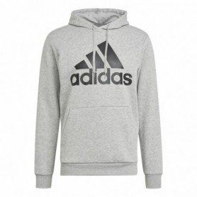 Sweat à capuche homme Adidas  Essentials Fleece Big Logo Gris L