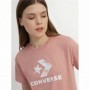 T-shirt à manches courtes femme Converse Seasonal Star Chevron Rose XS