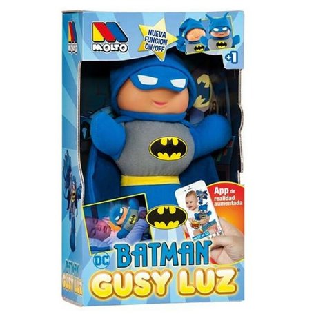 Jouet Peluche Gusy Luz Batman Moltó 15868 28 cm (28 cm)