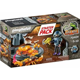 Playset Playmobil Dino Rise Starter Pack Fighting the Fire Scorpion 70