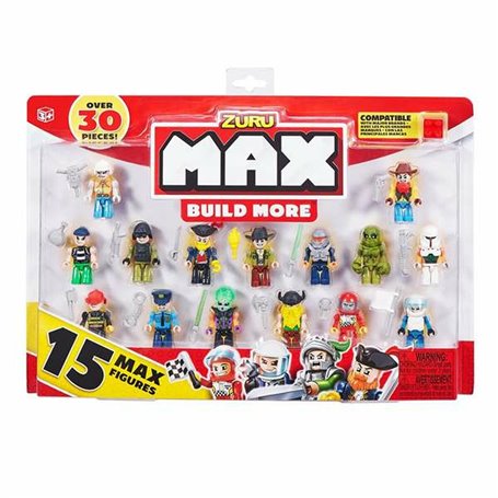 Figurines daction Zuru Max Build 15 Pièces