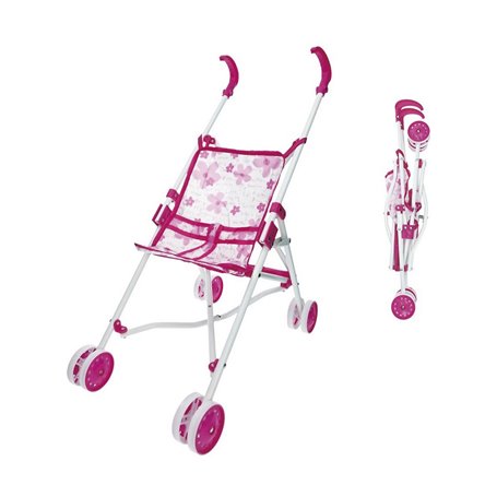 Poussette pour poupées Reig Pliable Rose 25,5 x 41,5 x 55,5 cm