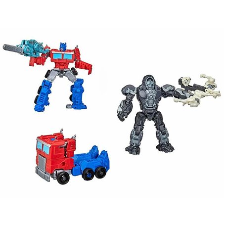 Super Robot Transformable Transformers Beast Weaponizers 2 Pièces