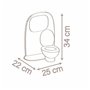 Accessoires pour poupées Smoby Toilettes Accessoires 2 en 1 34 x 25 x 