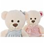 Ours en peluche DKD Home Decor Beige Rose Vert Enfant 20 x 20 x 50 cm 