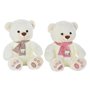 Ours en peluche DKD Home Decor Rouge Blanc Bordeaux Enfant 20 x 20 x 5