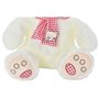 Ours en peluche DKD Home Decor Rouge Blanc Bordeaux Enfant 20 x 20 x 5