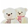 Ours en peluche DKD Home Decor Rouge Blanc Bordeaux Enfant 20 x 20 x 5