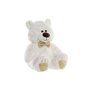 Ours en peluche DKD Home Decor Nud papillon Blanc Doré Métal Enfant Ou