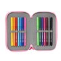 Trousse Scolaire avec Accessoires Barbie Girl Rose (12.5 x 19.5 x 4 cm