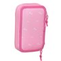 Trousse Scolaire avec Accessoires Barbie Girl Rose (12.5 x 19.5 x 4 cm