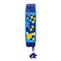 Plumier double Sonic Speed Bleu 12.5 x 19.5 x 4 cm (28 Pièces)