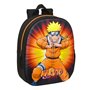 Cartable 3D Naruto Noir Orange 27 x 33 x 10 cm