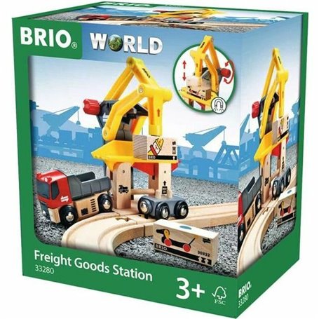 Set de construction Brio Freight Loading Crane Multicouleur Multi 6 Pi