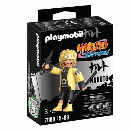 Figurine daction Playmobil 71100 Naruto 8 Pièces