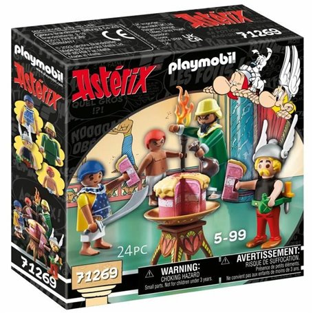 Playset Playmobil Asterix: Amonbofis and the poisoned cake 71268 24 Pi