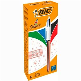 Crayon Bic Blanc Rose (12 Unités)