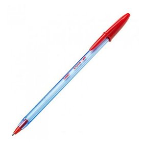 Crayon Bic Cristal Soft Rouge Transparent 1-2 mm (50 Unités)