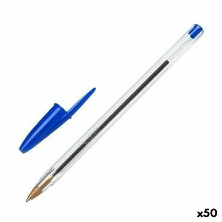 Crayon Bic Cristal Original Bleu 50 Unités