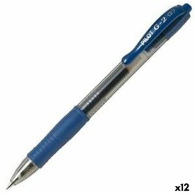 Stylo gel Pilot G-2 07 Bleu Ballon 0,4 mm (12 Unités)