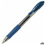 Stylo gel Pilot G-2 07 Bleu Ballon 0,4 mm (12 Unités)