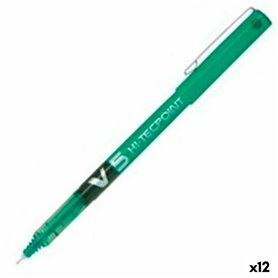 Crayon Roller Pilot V5 Vert 0,3 mm (12 Unités)